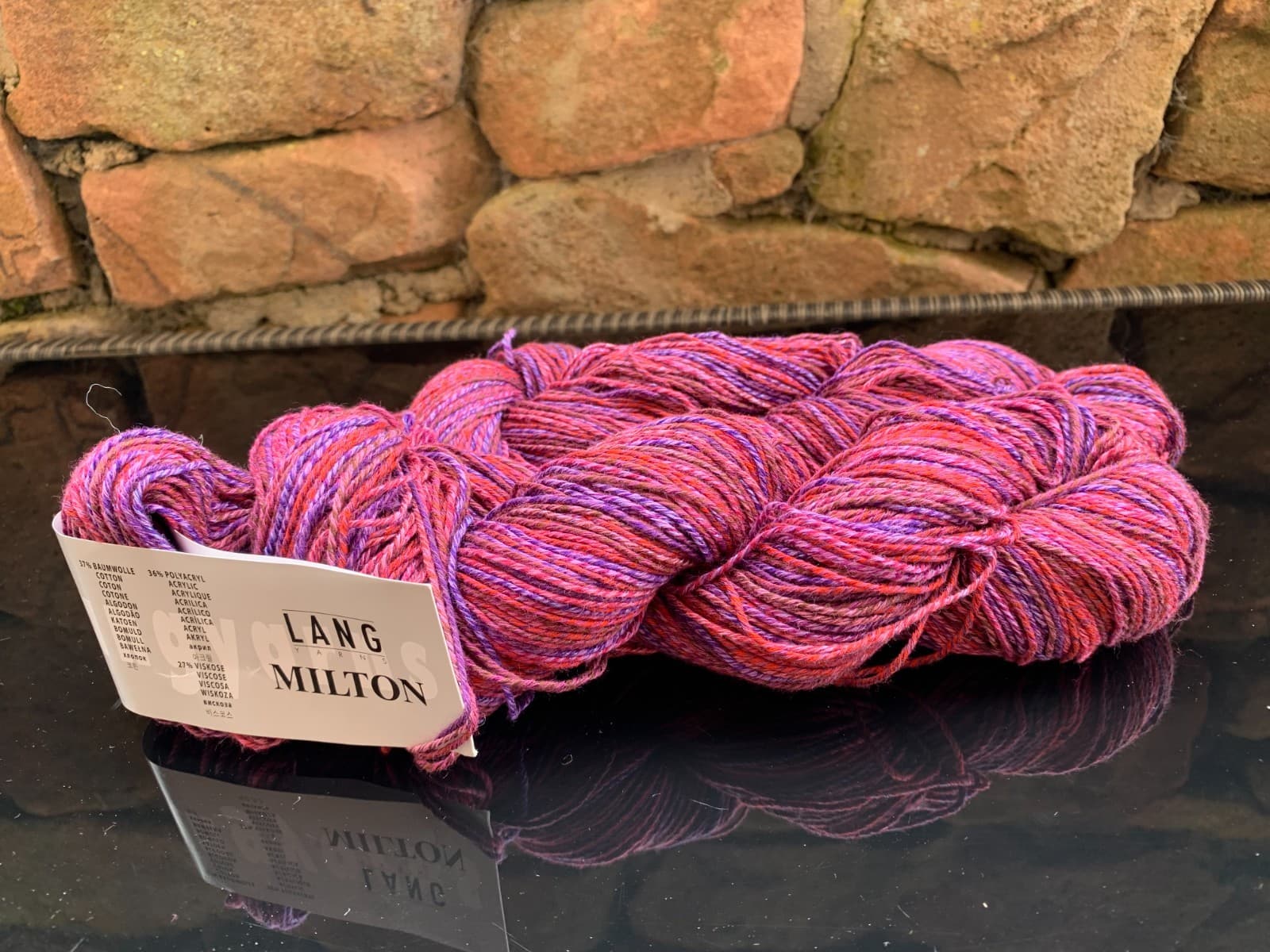 Lang Yarns Milton, Baumwolle und Viskose, verschioedene Farben, Pink-Lila